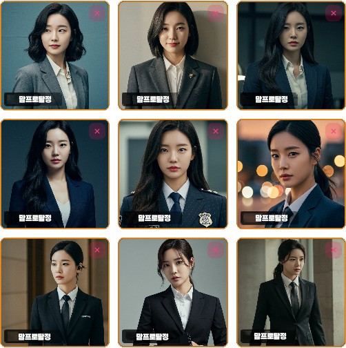 Woman profile mobile